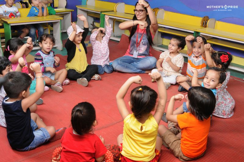 Interactive art and craft session sparking creativity at a playgroup in Haily Mandi